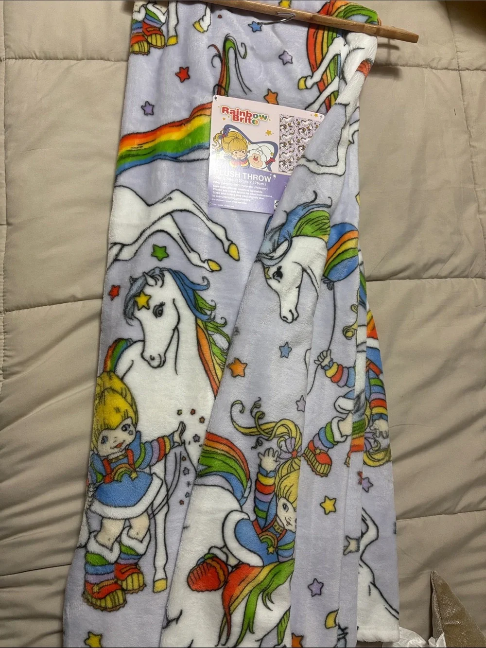 Rainbow Brite Throw Blanket